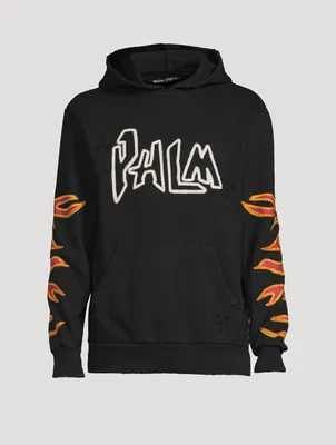 Graffiti Flame Cotton Hoodie