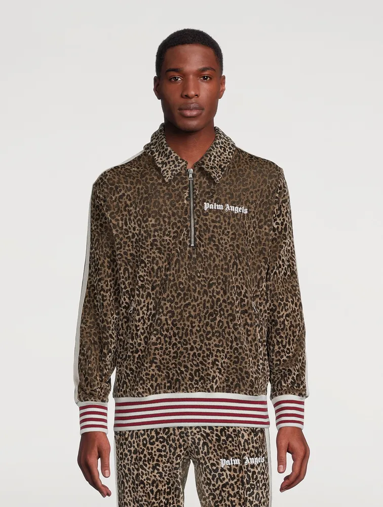 Pullover Track Jacket Animal Print