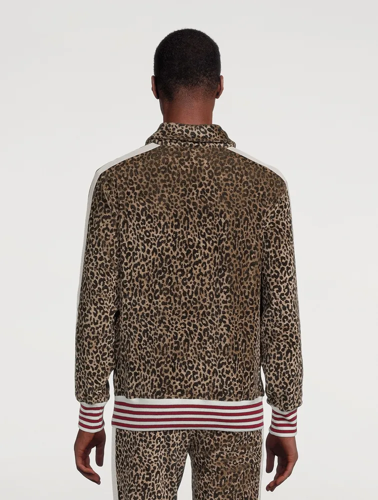 Pullover Track Jacket Animal Print