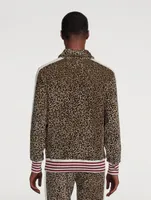 Pullover Track Jacket Animal Print