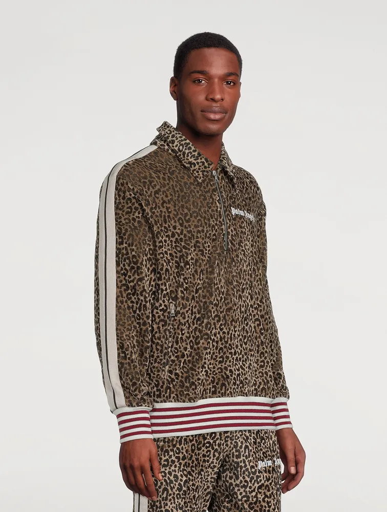 Pullover Track Jacket Animal Print