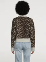 Jacquard Pullover Leopard Print