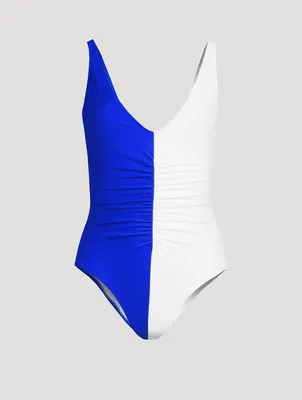 The Lucia Colourblock One-Piece Swimsuit