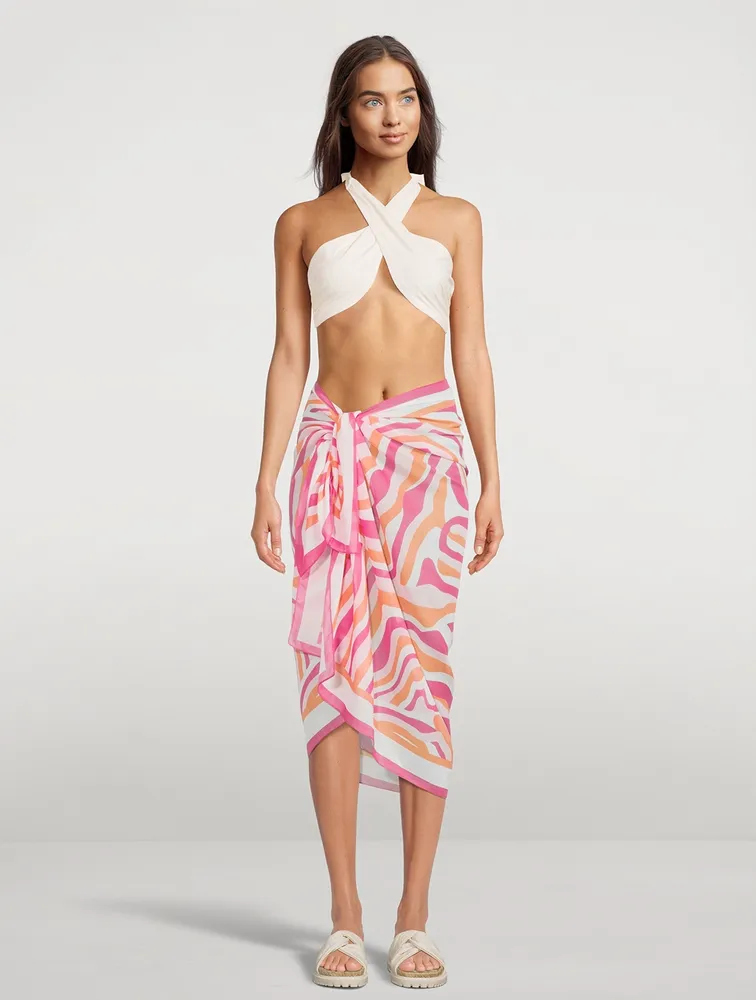 The Pareo In Abstract Zebra Print