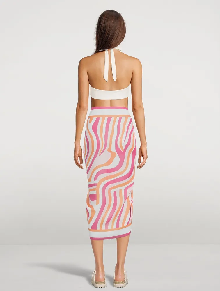 The Pareo In Abstract Zebra Print