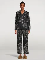 Long Cotton Pajama Set In Jag Print