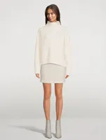 Alsen Cashmere Cable-Knit Mini Skirt