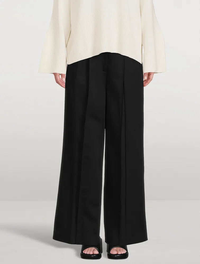 Lehen Pleated Wide-Leg Trousers