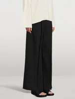 Lehen Pleated Wide-Leg Trousers