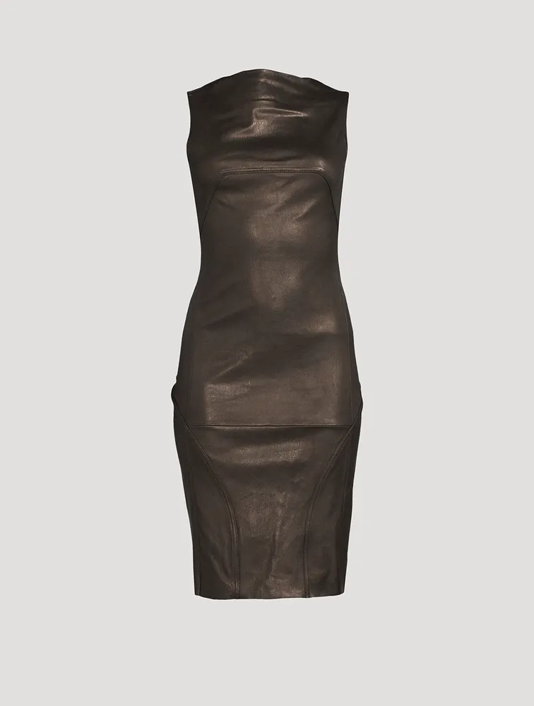 Leather Sleeveless Dress