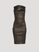 Leather Sleeveless Dress