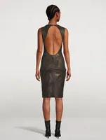 Leather Sleeveless Dress
