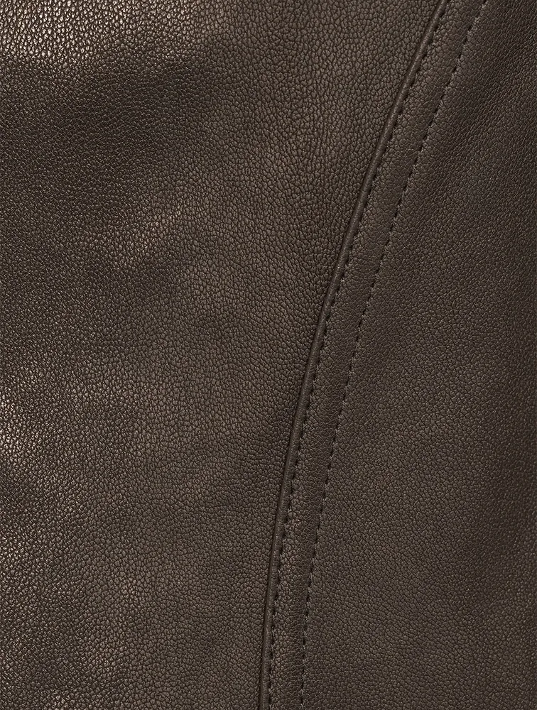 Leather Sleeveless Dress