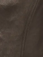 Leather Sleeveless Dress