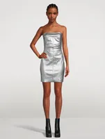 Denim Bustier Mini Dress