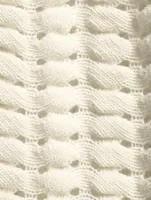Waffle-Knit Cardigan
