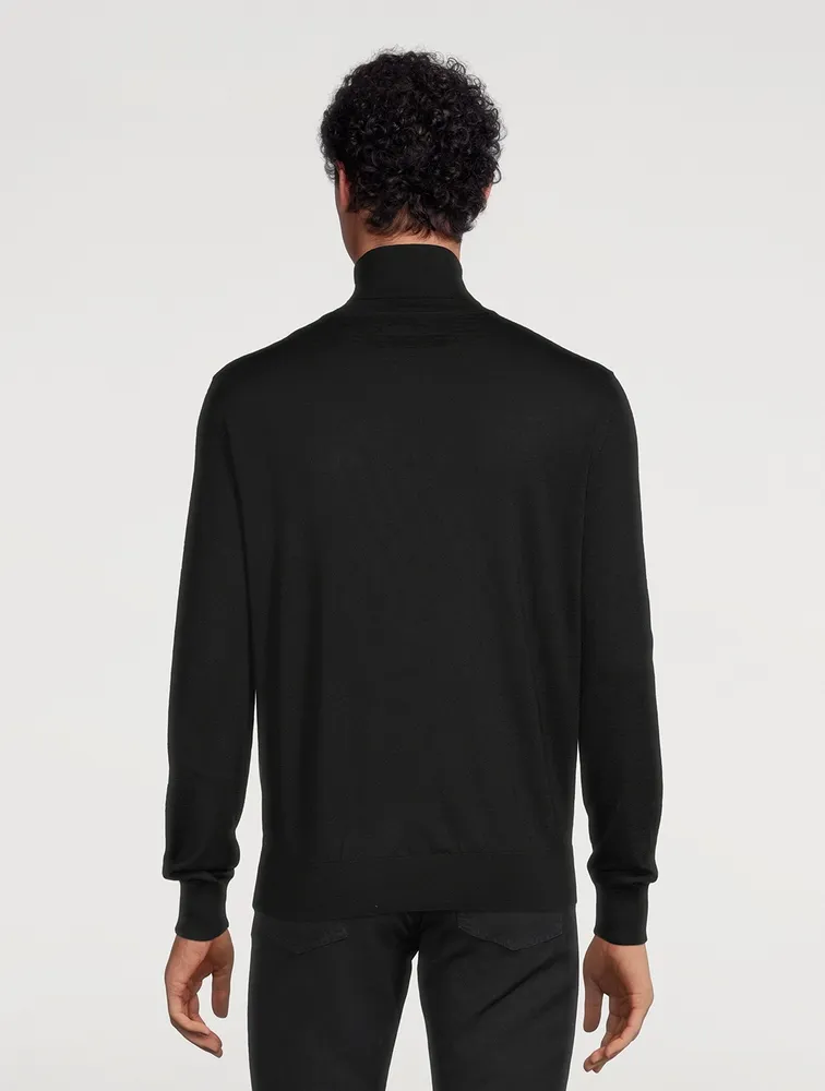 Cashmere And Silk Turtleneck Sweater