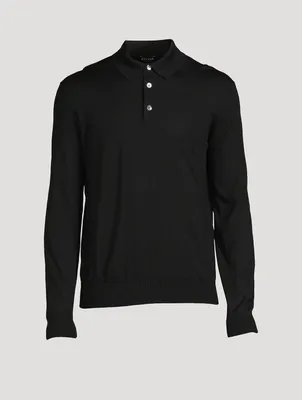 Cashmere And Silk Polo Shirt