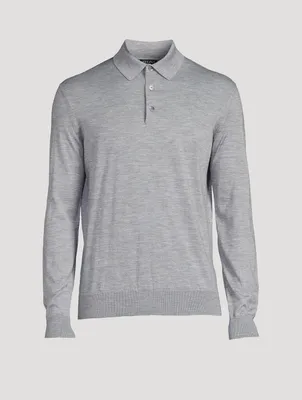 Cashmere And Silk Polo Shirt