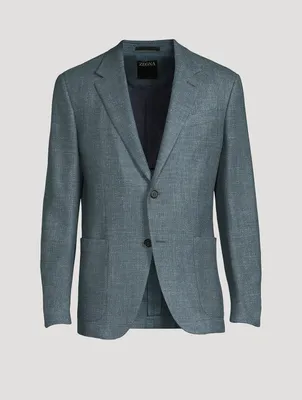 Wool Silk Linen And Cashmere Jacket