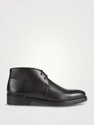 Leather Laced Ankle Boots