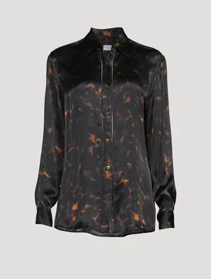 Clavelly Printed Cupro Shirt