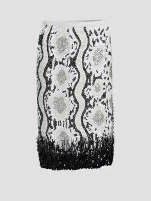 Scilla Embellished Midi Skirt