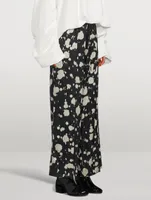 Puvis Wide-Leg Pants In Splattered Print