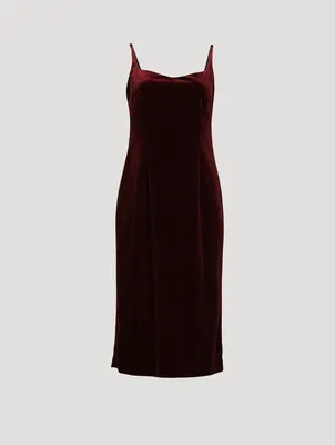 Doss Velvet Slip-Dress