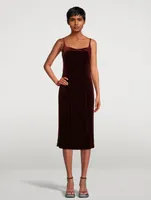 Doss Velvet Slip-Dress