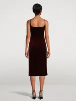 Doss Velvet Slip-Dress