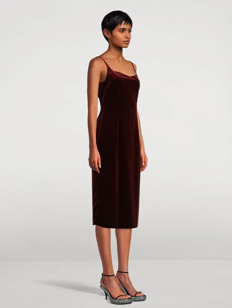 Doss Velvet Slip-Dress