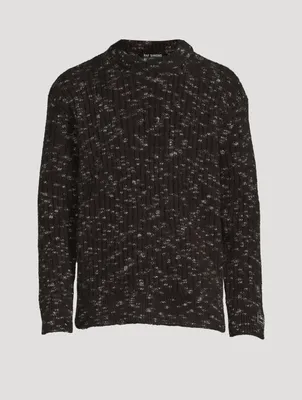 Mohair And Wool Speckled Sweater