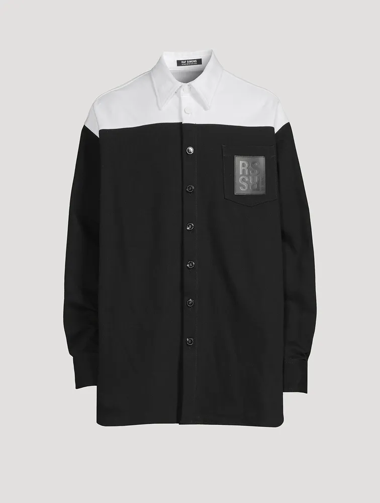 Cotton Colourblock Overshirt