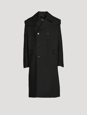 Cotton Double-Breasted Coat