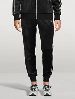 Monogram Rucker Velour Jogger Pants