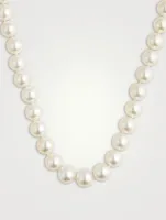 South Sea Pearl Necklace With 18K Rose Gold Diamond Clasp