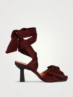 Recycled Satin Bow Sandals