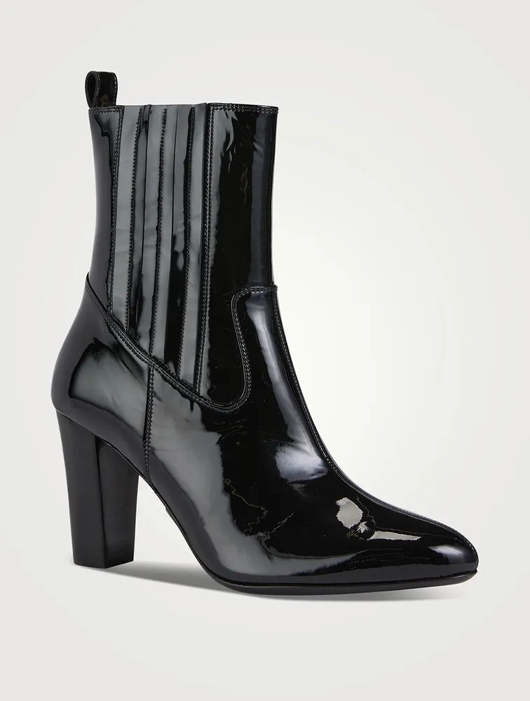 Le Romy Patent Leather Ankle Boots