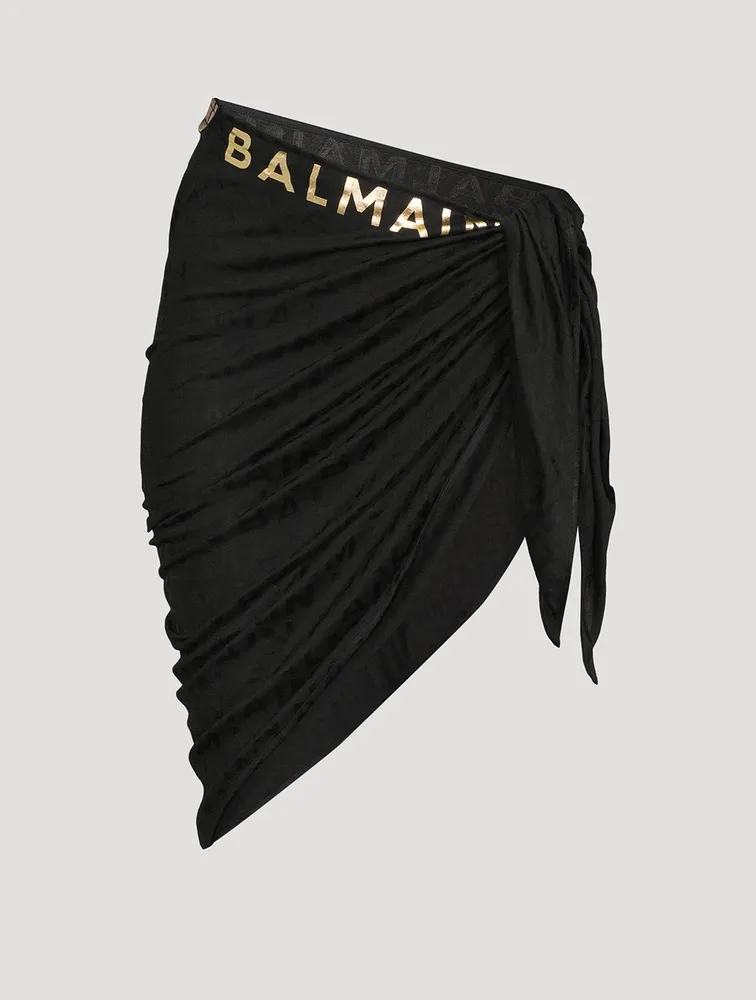 Sarong In Logo Print