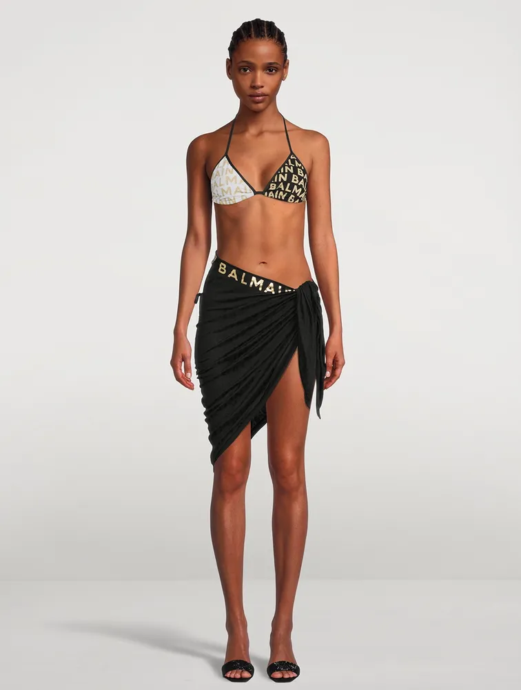 Sarong In Logo Print