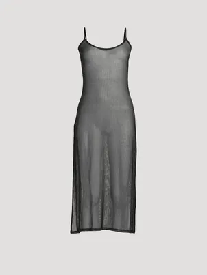 Sparkle '90s Mesh Slip Dress