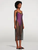 Sparkle '90s Mesh Slip Dress