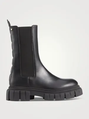 Kenny Lug-Sole Leather Combat Boots