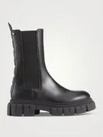 Kenny Lug-Sole Leather Combat Boots