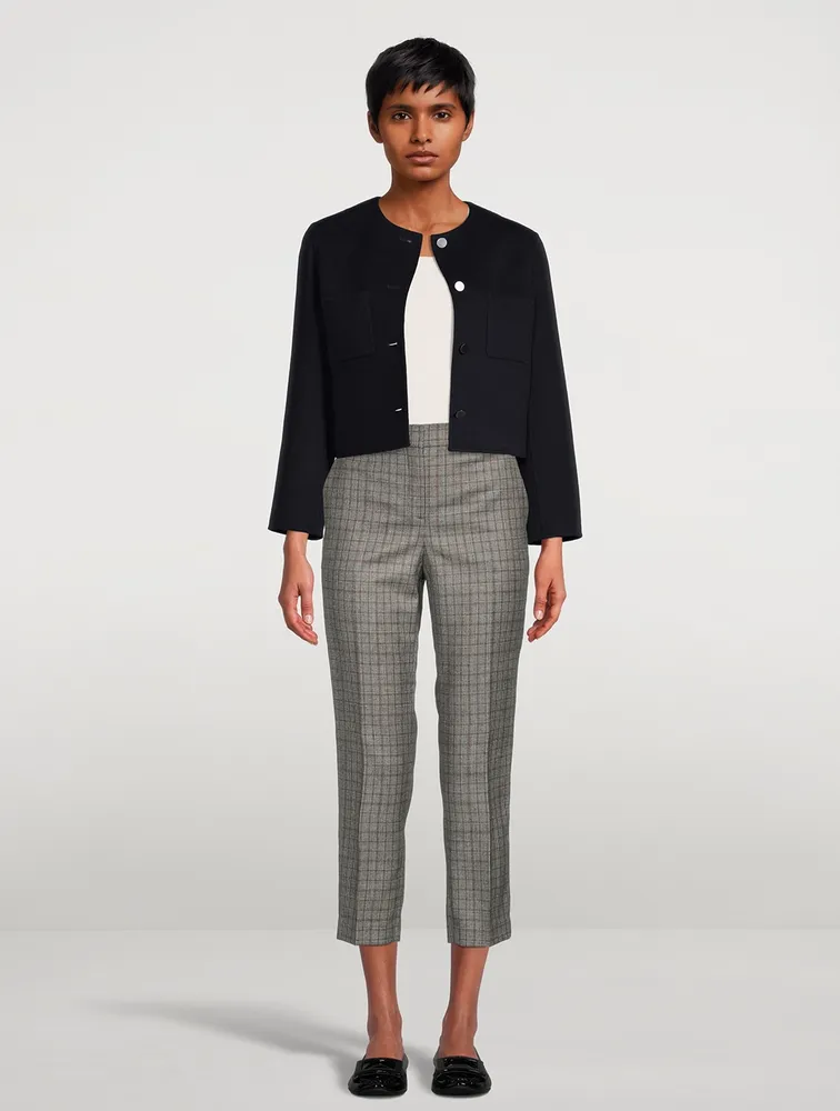 Wool and Cashmere Cropped Jacket