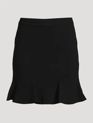 Diagonal Stripe Mini Skirt