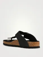 Gizeh Big Buckle Leather Thong Sandals