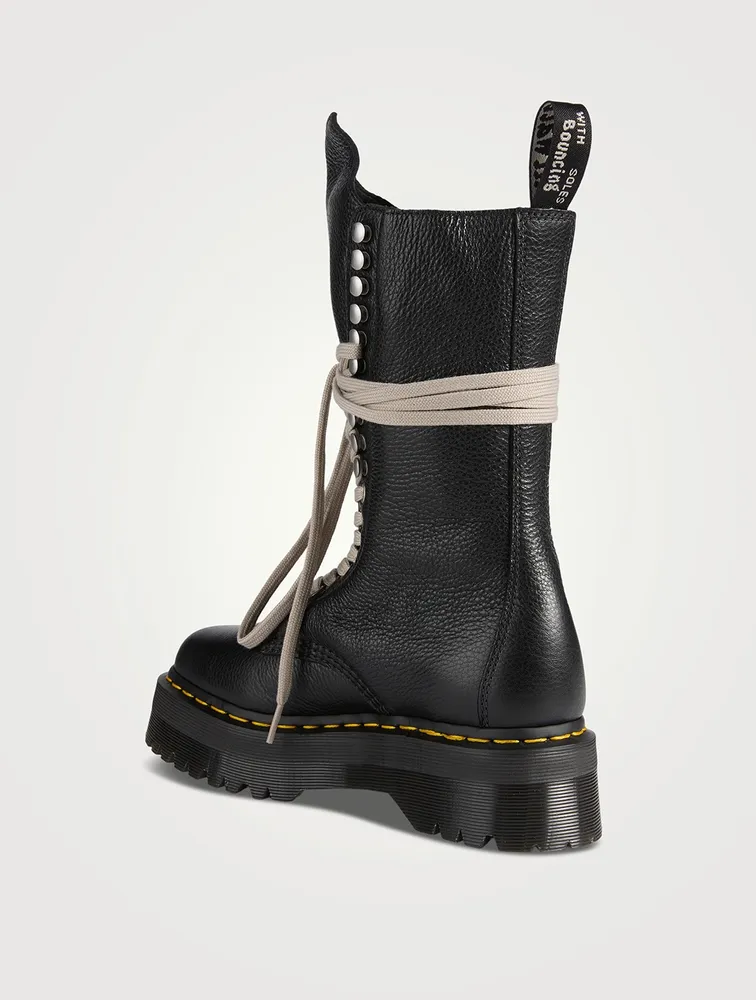 Dr. Martens x Rick Owens Leather Combat Boots