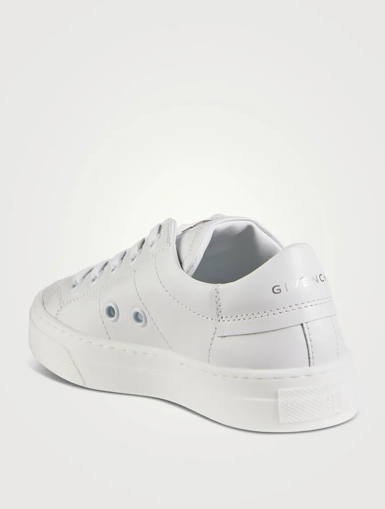 4G Leather Lace-Up Sneakers